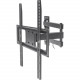 Manhattan Universal Basic LCD Full-Motion Wall Mount - Holds One 32" to 55" Flat-Panel or Curved TV up to 77 lbs.; Adjustment Options to Tilt, Swivel and Level; Black 461320