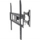 Manhattan Universal Basic LCD Full-Motion Wall Mount - Holds One 37" to 70" Flat-Panel or Curved TV up to 77 lbs.; Adjustment Options to Tilt, Swivel and Level; Black 461337