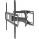 Manhattan Universal Basic LCD Full-Motion Wall Mount - Holds One 37" to 70" Flat-Panel or Curved TV up to 88 lbs.; Adjustment Options to Tilt, Swivel and Level; Black 461351