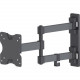 Manhattan Universal Flat-Panel Display Articulating Wall Mount - Double Arm Supports One 13" to 27" TV or Monitor up to 44 lbs., Black 461382