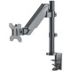 Manhattan TV & Monitor Mount, Desk, Full Motion (Gas Spring), 1 screen, Screen Sizes: 10-27" , Black, Clamp or Grommet Assembly, VESA 75x75 to 100x100mm, Max 8kg, Lifetime Warranty - 1 Display(s) Supported - 17" to 32" Screen Support - 