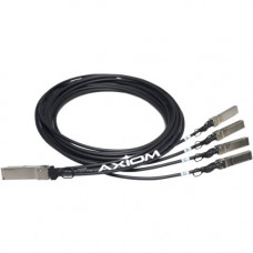 Axiom QSFP+ to 4 SFP+ Passive Twinax Cable 3m - 9.84 ft Twinaxial Network Cable for Network Device - First End: 1 x QSFP+ Network - Second End: 4 x SFP+ Network 470-AAXG-AX
