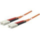 Intellinet Network Solutions Fiber Optic Patch Cable, SC/SC, OM2, 50/125, MultiMode, Duplex, Orange, 7 ft (2 m) - LSZH Jacket Material 470018