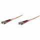 Intellinet Network Solutions Fiber Optic Patch Cable, ST/ST, OM2, 50/125, MultiMode, Duplex, Orange, 7 ft (2 m) - LSZH Jacket Material 470063