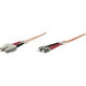 Intellinet Network Solutions Fiber Optic Patch Cable, LC/LC, OM2, 50/125, MultiMode, Duplex, Orange, 14 ft (5 m) - LSZH Jacket Material 470131