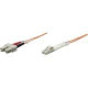 Intellinet Network Solutions Fiber Optic Patch Cable, LC/SC, OM2, 50/125, MultiMode, Duplex, Orange, 7 ft (2 m) - LSZH Jacket Material 470377