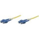 Intellinet Network Solutions Fiber Optic Patch Cable, SC/SC, OS2, 9/125, Single-Mode, Duplex, Yellow, 10 ft (3 m) - LSZH Jacket Material 470629