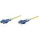 Intellinet Network Solutions Fiber Optic Patch Cable, SC/SC, OS2, 9/125, Single-Mode, Duplex, Yellow, 33 ft (10 m) - LSZH Jacket Material 470643