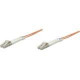 Intellinet Network Solutions Fiber Optic Patch Cable, LC/LC, OM1, 62.5/125, Multimode, Duplex, Orange, 7 ft (2 m) - LSZH Jacket Material 471213
