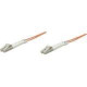 Intellinet Network Solutions Fiber Optic Patch Cable, LC/LC, OM1, 62.5/125, Multimode, Duplex, Orange, 10 ft (3 m) - LSZH Jacket Material 471220