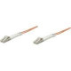 Intellinet Network Solutions Fiber Optic Patch Cable, LC/LC, OM1, 62.5/125, Multimode, Duplex, Orange, 14 ft (5 m) - LSZH Jacket Material 471237