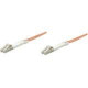Intellinet Network Solutions Fiber Optic Patch Cable, LC/LC, OM1, 62.5/125, Multimode, Duplex, Orange, 33 ft (10 m) - LSZH Jacket Material 471244