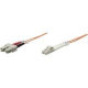 Intellinet Network Solutions Fiber Optic Patch Cable, LC/SC, OM1, 62.5/125, Multimode, Duplex, Orange, 3 ft (1 m) - LSZH Jacket Material 471251