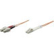 Intellinet Network Solutions Fiber Optic Patch Cable, LC/SC, OM1, 62.5/125, Multimode, Duplex, Orange, 7 ft (2 m) - LSZH Jacket Material 471268