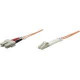 Intellinet Network Solutions Fiber Optic Patch Cable, LC/SC, OM1, 62.5/125, Multimode, Duplex, Orange, 14 ft (5 m) - LSZH Jacket Material 471282
