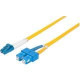Intellinet Network Solutions Fiber Optic Patch Cable, LC/SC, OS2, 9/125, Single-Mode, Duplex, Yellow, 33 ft (10 m) - LSZH Jacket Material 473996