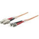 Intellinet Network Solutions Fiber Optic Patch Cable, LC/LC, OM2, 50/125, MultiMode, Duplex, Orange, 66 ft (20 m) - LSZH Jacket Material 472586