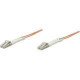 Intellinet Network Solutions Fiber Optic Patch Cable, LC/LC, OM2, 50/125, MultiMode, Duplex, Orange, 66 ft (20 m) - LSZH Jacket Material 472753