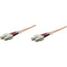 Intellinet Network Solutions Fiber Optic Patch Cable, SC/SC, OM1, 62.5/125, Multimode, Duplex, Orange, 66 ft (20 m) - LSZH Jacket Material 472944
