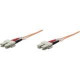 Intellinet Network Solutions Fiber Optic Patch Cable, SC/SC, OM1, 62.5/125, Multimode, Duplex, Orange, 66 ft (20 m) - LSZH Jacket Material 472944
