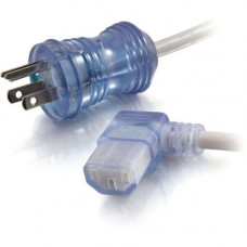 C2g 2ft 16 AWG Hospital Grade Power Cord (NEMA 5-15P to IEC320C13R) - Gray with Clear Connectors - For Computer, Monitor, Printer, Scanner - 125 V AC / 13 A - Gray - 2 ft Cord Length - TAA Compliance 48042