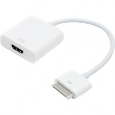 4XEM 30Pin Apple Proprietary connection to HDMI Adapter for Apple iPhone/iPad/iPod with 30pin connection - 4XEM 30Pin Apple Proprietary connection to HDMI Adapter for Apple iPhone/iPad/iPod with 30pim connection - 1 x HDMI Male Digital Audio/Video - 1 x M