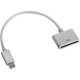 4XEM Lightning To 30-Pin Adapter Cable For iPhone/iPod/iPad - 8" Lightning/Proprietary Data Transfer Cable for iPhone, iPod, iPad - Lightning Proprietary Connector - Female Proprietary Connector - White 4X830PINACBL