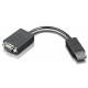 Lenovo ThinkServer Gen 5 DisplayPort to VGA Dongle - 1 x DisplayPort Digital Video - 1 x HD-15 VGA - Black 4X90F92980