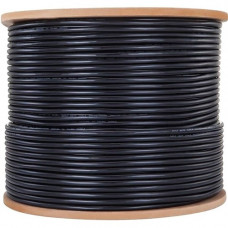 4XEM Cat 5E 1000ft (305 m) Bulk cable (Black) - 1000 ft Category 5e Network Cable for Network Device, Home Theater System, Desktop Computer - Bare Wire - Bare Wire - 1.2 Gbit/s - CMG - 24 AWG - Black 4XCAT5E1000BK