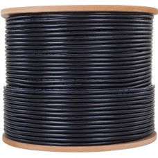 4XEM Cat6 UTP Bulk Cable (Black) - 1000 ft Category 6 Network Cable for Network Device, Home Theater System, Desktop Computer - Bare Wire - Bare Wire - 1.2 Gbit/s - CM - 24 AWG - Black 4XCAT61000BK