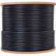 4XEM Cat6 UTP Bulk Cable (Black) - 1000 ft Category 6 Network Cable for Network Device, Home Theater System, Desktop Computer - Bare Wire - Bare Wire - 1.2 Gbit/s - CM - 24 AWG - Black 4XCAT61000BK