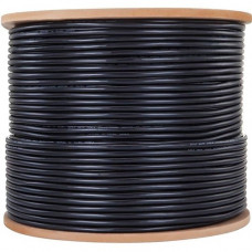 4XEM Cat6A Bulk Cable (Black) - 1000 ft Category 6a Network Cable for Network Device, Home Theater System, Desktop Computer - Bare Wire - Bare Wire - 1.2 Gbit/s - CM - 23 AWG - Black 4XCAT6A1000BK