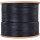 4XEM Cat6A Bulk Cable (Black) - 1000 ft Category 6a Network Cable for Network Device, Home Theater System, Desktop Computer - Bare Wire - Bare Wire - 1.2 Gbit/s - CM - 23 AWG - Black 4XCAT6A1000BK