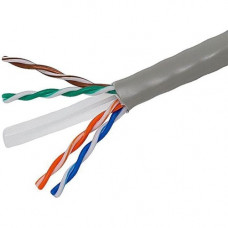 4XEM 1000 ft Roll Grey Cat6 Stranded CM-Rated For In-Wall Use - 1000 ft Category 6 Network Cable for Network Device, Home Theater System, Desktop Computer, Patch Panel - Bare Wire - Bare Wire - CM, CMR - 24 AWG - Gray 4XCAT6STRANDG