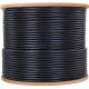 4XEM Cat7 Bulk Cable (Black) - 1000 ft Category 7 Network Cable for Network Device, Desktop Computer, Home Theater System - Bare Wire - Bare Wire - 1.2 Gbit/s - Shielding - CM - 23 AWG - Black 4XCAT71000BK