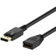 4XEM DisplayPort 10 ft Extension Cable - 10 ft DisplayPort A/V Cable for Audio/Video Device, Desktop Computer, Home Theater System - First End: 1 x 20-pin DisplayPort Male Digital Audio/Video - Second End: 1 x 20-pin DisplayPort Female Digital Audio/Video