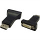 4XEM DisplayPort To DVI-I M/F Adapter - 1 x DVI Female Video - 1 x DisplayPort Male Digital Audio/Video - Black 4XDPMDVIFA