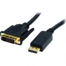 4XEM 10FT DisplayPort To DVI-D Dual Link M/M Cable - 10 ft DisplayPort/DVI Video Cable for Video Device, Monitor, TV, Projector - First End: 1 x DisplayPort Male Digital Audio/Video - Second End: 1 x DVI-D (Dual-Link) Male Digital Video - Supports up to 1