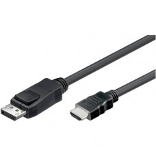 4XEM 10FT DisplayPort To HDMI Cable M/M - 10 ft DisplayPort/HDMI A/V Cable for Audio/Video Device, TV, Monitor, Projector - First End: 1 x DisplayPort Male Digital Audio/Video - Second End: 1 x HDMI Male Digital Audio/Video - 1.28 GB/s - Supports up to 19