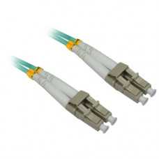 4XEM 15M AQUA Multimode LC To LC 50/125 Duplex Fiber Optic Patch Cable - Fiber Optic for Network Device - 49.21 ft - 2 x LC Male Network - 2 x LC Male Network - Aqua Blue 4XFIBERLCLC15M