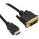 4XEM HDMI to DVI-D Cable 10ft - 10 ft DVI-D/HDMI Video Cable Adapter for Computer, Video Device, Notebook - First End: 1 x DVI-D Male Digital Video - Second End: 1 x HDMI Male Digital Video - Supports up to 1920 x 1080 - Shielding - Gold Plated Connector 