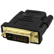 4XEM DVI-D Male To HDMI Female Adapter - 1 Pack - 1 x DVI-D Male Digital Video - 1 x HDMI Female Digital Audio/Video - Nickel, Gold Connector - Black 4XHDMIDVIFMA