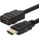 4XEM HDMI 4K/2K Extension Cable Male/Female 6ft - 6 ft HDMI A/V Cable for Satellite TV, Audio/Video Device, Home Theater System, Desktop Computer - First End: 1 x 19-pin HDMI Male Digital Audio/Video - Second End: 1 x 19-pin HDMI Female Digital Audio/Vide