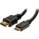 4XEM 3FT Mini HDMI To HDMI M/M Adapter Cable - 3 ft HDMI A/V Cable for Audio/Video Device, Camera, Camcorder, TV, Monitor - First End: 1 x HDMI (Type A) Male Digital Audio/Video - Second End: 1 x HDMI (Mini Type C) Male Digital Audio/Video - Shielding - B