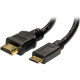 4XEM 15FT Mini HDMI To HDMI M/M Adapter Cable - 15 ft HDMI A/V Cable for Audio/Video Device, Cellular Phone, TV, Monitor, Projector, Camera, Camcorder - First End: 1 x HDMI Male Digital Audio/Video - Second End: 1 x HDMI (Mini Type C) Male Digital Audio/V