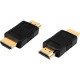 4XEM HDMI A Male To HDMI A Male Adapter - 1 x HDMI (Type A) Male Digital Audio/Video - 1 x HDMI (Type A) Male Digital Audio/Video - Gold Connector - Black 4XHDMIMM