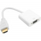 4XEM HDMI To VGA Adapter - HDMI/VGA Video Cable for Notebook, TV, Projector, Ultrabook, Video Device, Monitor - First End: 1 x HDMI Male Digital Audio/Video - Second End: 1 x HD-15 Female VGA - Supports up to 1920 x 1080 - White 4XHDMIVGAFA