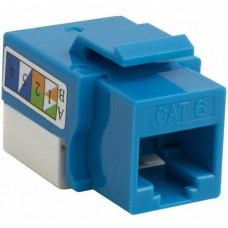 4XEM 10 pack Cat6 RJ45 Keystone Jack UTP 110-Type (Blue) - 10 Pack - 1 x RJ-45 Female - Blue 4XKJC6BL10PK