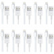 4XEM 10 Pack 3Ft 1M charging data and sync Cable For Apple iphone 5 5s 6 6s 6plus 7 7plus - Family pack of Lightning to USB data sync cable forApple iPad, iPhone, iPod 3 ft 1 x Lightning Male Proprietary Connector - 1 x Type A Male USB connector 10 pack 4