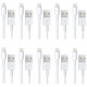 4XEM 10 Pack 3Ft 1M charging data and sync Cable For Apple iphone 5 5s 6 6s 6plus 7 7plus - Family pack of Lightning to USB data sync cable forApple iPad, iPhone, iPod 3 ft 1 x Lightning Male Proprietary Connector - 1 x Type A Male USB connector 10 pack 4